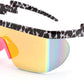 C02 Leopard / 56 Millimeters | B087DYN2Y5 | FEISEDY Oversized Mirror Shield Sport 80s Sunglasses Ski Goggles Flat Top One Piece Futuristic Visor Women Men B2522