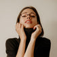 商品图片 2 | B0DKNKBFBX | FEISEDY Y2K Retro Oval Nerd Blue Light Glasses for Women B0258
