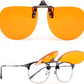 商品图片 21 | B0FZKQ9RL5 | FEISEDY Clip on Rimless One Piece Blue Light Glasses for Woman Men B0360