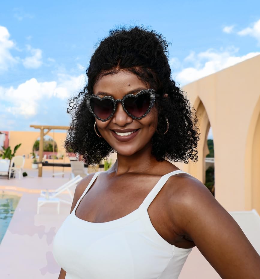 ÉÌƷͼƬ 36 | B0B8R3G4T8 | FEISEDY Love Heart Shaped Sunglasses for Women Trendy Retro Cat Eye Mod Style Stylish Glasses B2336