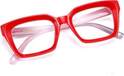 ÉÌƷͼƬ 28 | B082SGFPVF | FEISEDY Glasses Frame Womens, Square Thick Eyeglasses Frame, Classic Eyewear for Men B2461