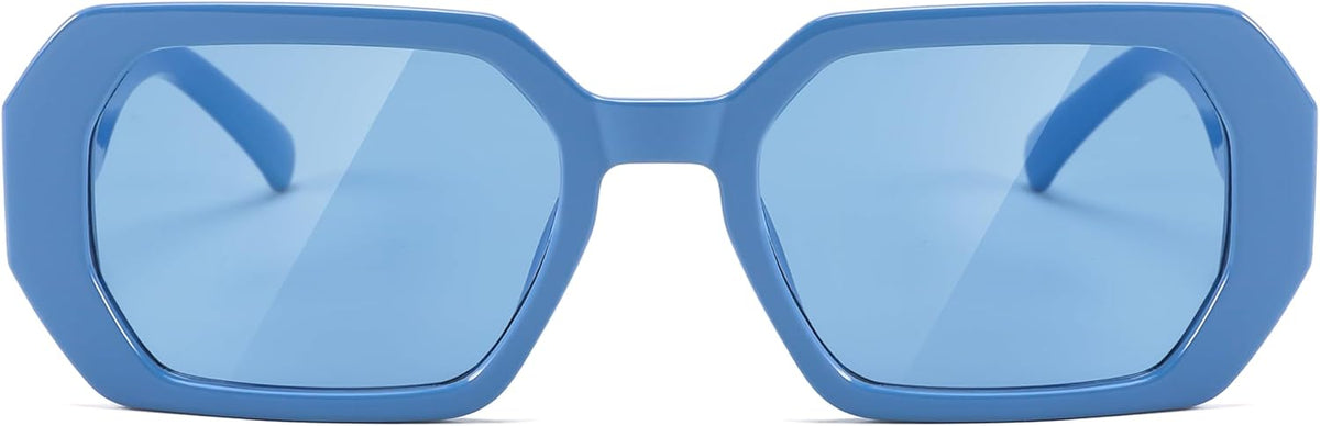 ÉÌƷͼƬ 12 | B0CNPQGQRW | FEISEDY Retro Rectangle Sunglasses for Women Men Classic Square Rhinestone Frame Sun Glasses Polygon Designer UV400 B0047