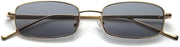 Glod/Gray / 52 Millimeters | B07BPGWXNC | FEISEDY Vintage Small Rectangle Sunglasses Women Men Retro Trendy Square Metal Frame Sun Glasses B2295