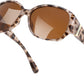 Pink Tortoise Frame & Tea Lens / 58 Millimeters | B0H4QXW3SY | FEISEDY Women's Polarized Sunglasses Wrap Around Vintage Fashion Sunnies UV400 Protection B0394