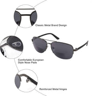 ÉÌƷͼƬ 6 | B08PDCKNN4 | FEISEDY Reader Sunglasses for Men Women Bifocal for Reading Under Sun Glasses B2718