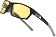 Black Frame & Yellow Lens / 60 Millimeters | B0CWV24GV5 | FEISEDY Polarized Sports Sunglasses for Men Women Youth Baseball Cycling Running Glasses UV400 Protection B0135
