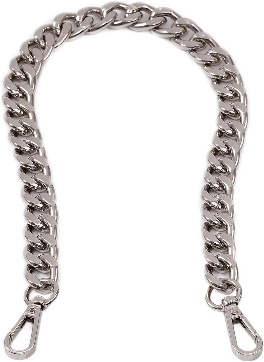 Silver / 25.6IN | B0FN3V1YS1 | Purse Strap 17.8"/25.6" Bag Chain Metal Shoulder Crossbody Replacement Purse Chains for Handbags, Purse Charms