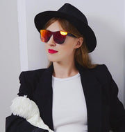 ÉÌƷͼƬ 13 | B08DY1CW9T | FEISEDY Mirrored Rimless Sunglasses One Piece Lens Reflective Sunglasses for Women Men B2647