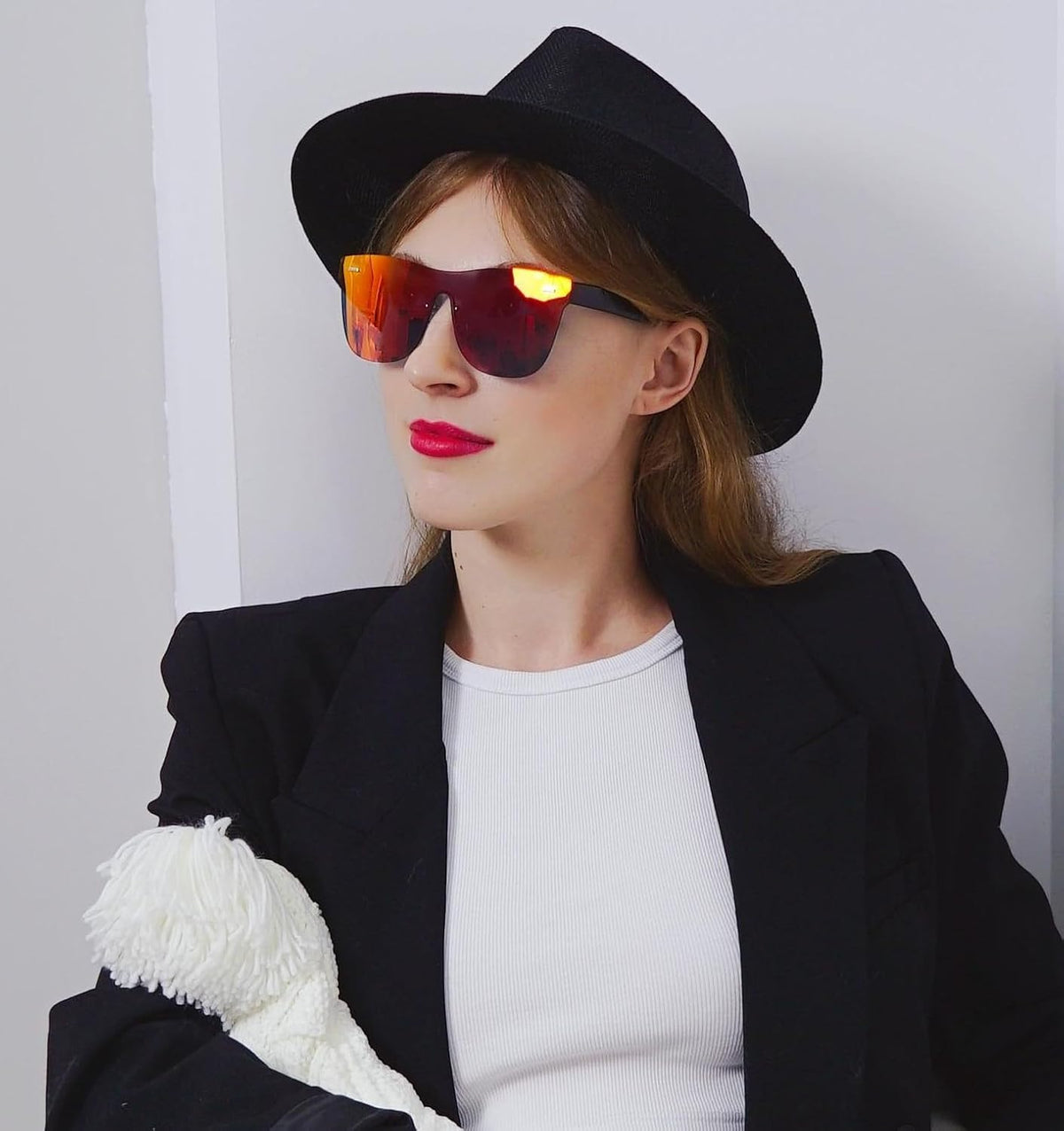 ÉÌƷͼƬ 13 | B08DY1CW9T | FEISEDY Mirrored Rimless Sunglasses One Piece Lens Reflective Sunglasses for Women Men B2647