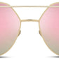 商品图片 15 | B01MEHLOJ8 | FEISEDY Cat Eye Fashion Metal Frame Mirrored Flat Lenses Women Sunglasses B2206