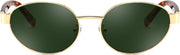 ÉÌƷͼƬ 21 | B0GK19LPFF | FEISEDY Retro Oval Metal Y2K Sunglasses for Women Men Small Frame B0402