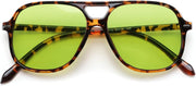 ÉÌƷͼƬ 20 | B0H1WCGC42 | FEISEDY Retro Square Aviator Sunglasses Women Men Double Bridge B0443