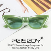 ÉÌƷͼƬ 18 | B09QKF53K5 | FEISEDY Vintage Small Cat Eye Sunglasses for Women Square Retro Cateye Eyewear B2869