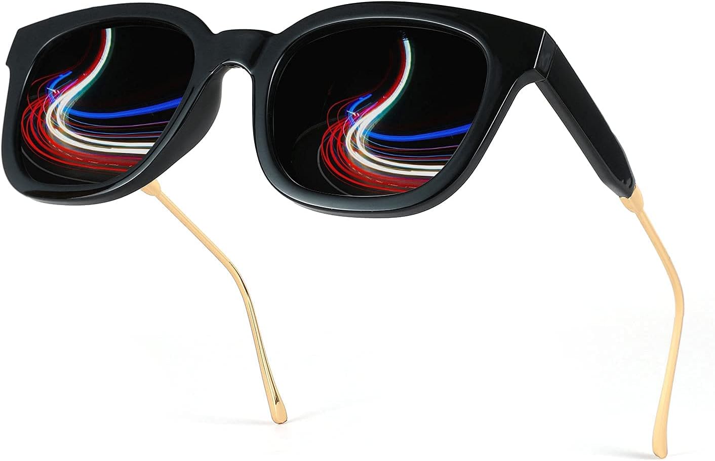 商品图片 18 | B08KXMJ9LV | FEISEDY Square Polarized Sunglasses Women Men Retro Trendy Shades UV400 Lenses B2624