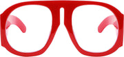 ÉÌƷͼƬ 17 | B0BP7FJ44H | FEISEDY Oversized Blue Light Blocking Glasses Women Men Big Plastic Aviator Frame Eyewear Clear Lens Computer Glasses B2371