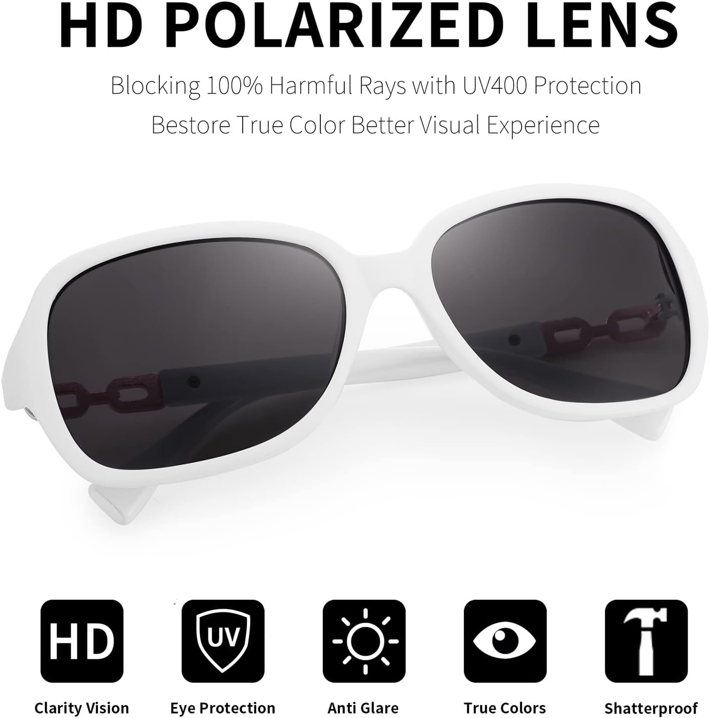 商品图片 71 | B08LPZDDKZ | FEISEDY Womens Polarized Sunglasses Square Wraparound Shades UV400 Mirrored Trendy Sun Glasses for Women B2526