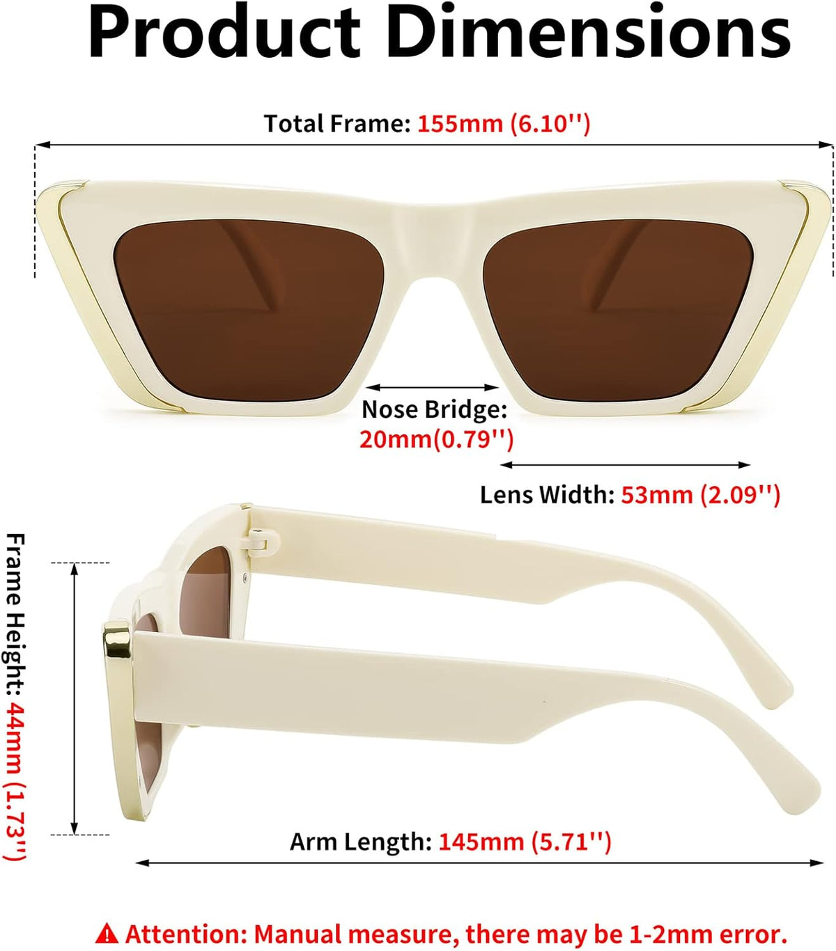 ÉÌƷͼƬ 21 | B0BFJ162P8 | FEISEDY Retro Sunglasses for Women Men Vintage Cat Eye Fashion Metal Square 70s Frame Classic UV Protection Sun Glasses B2966
