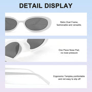 ÉÌƷͼƬ 20 | B09CPPH1XH | FEISEDY Retro 90s Oval Small Sunglasses Women Men Trendy Sunglasses Tinted Glasses B2801