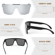 ÉÌƷͼƬ 58 | B0BZ4J86KV | FEISEDY Polarized Sunglasses for Men, Z87 Oversized Square Flat Top B2990