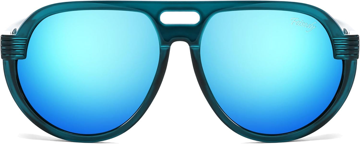 ÉÌƷͼƬ 19 | B0CT8R8S1H | FEISEDY Steampunk with Side Shields Aviator Sunglasses for Men Women 80s Retro Flat Top Oversized Polarized Shades B0096