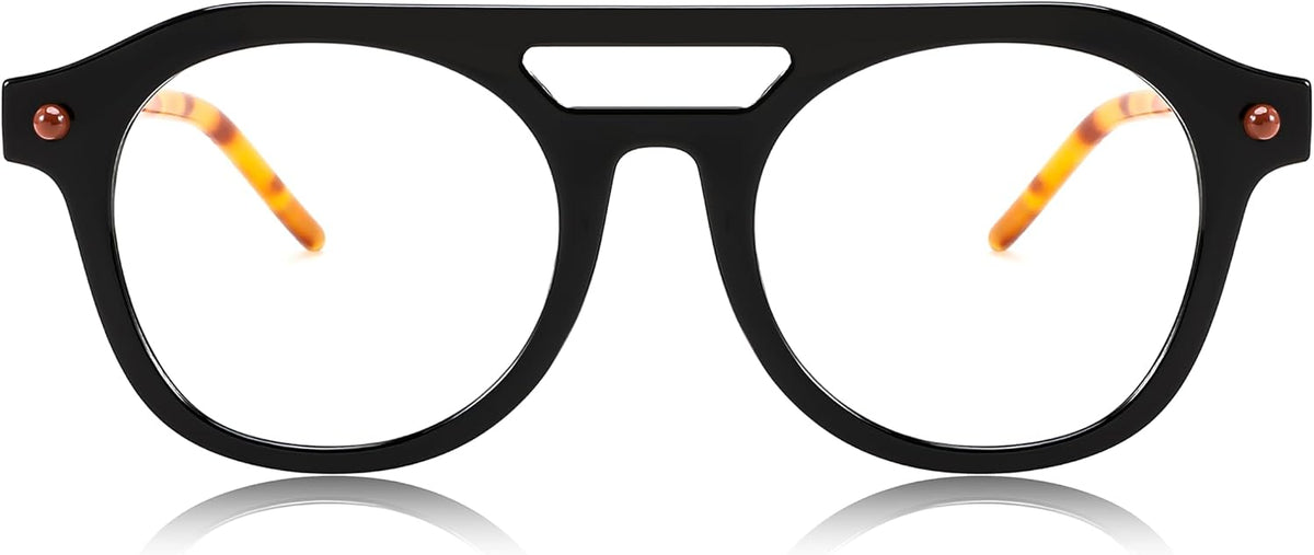 ÉÌƷͼƬ 22 | B0CJMDW1B6 | FEISEDY 70s Aviator Blue Light Blocking Glasses Square Pilot Frame Anti Glare Computer Glasses Women Men B0052