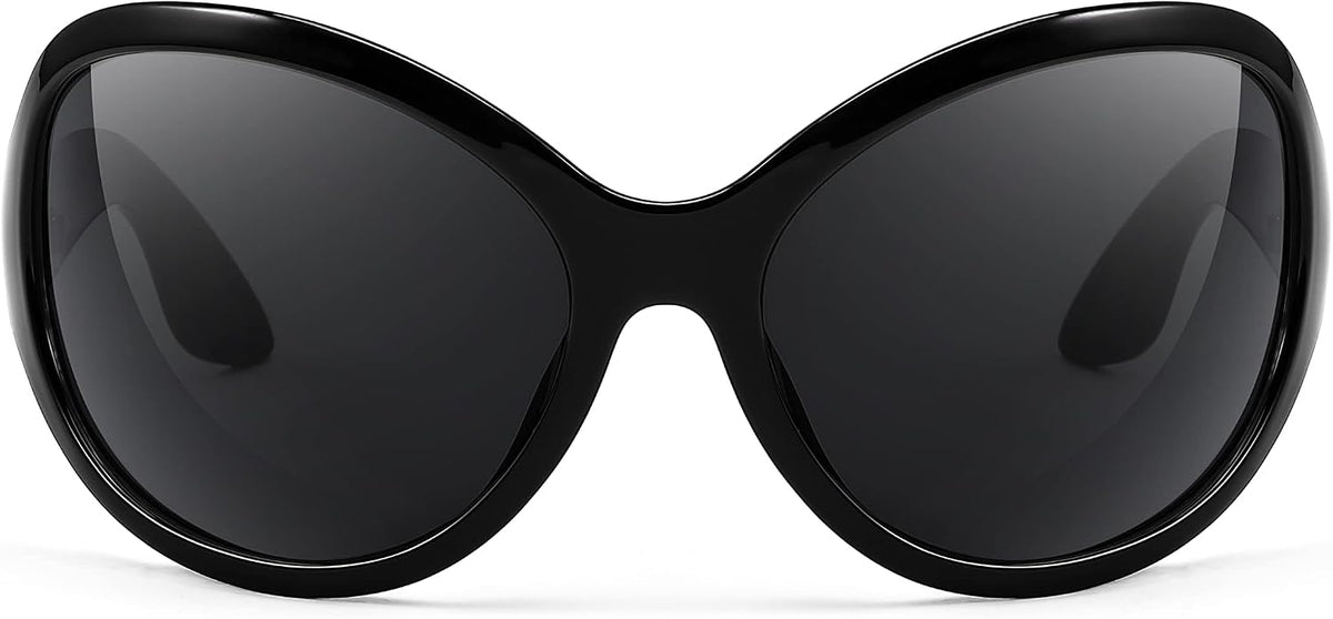 ÉÌƷͼƬ 15 | B0BYX6JXMW | FEISEDY Bug Eye Y2K Oversized Sunglasses Women Men Oval Frame B2391