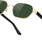 商品图片 9 | B0GY42ZV46 | FEISEDY Women and Men UV400 Protection Sunglasses, Polygon Square Metal Frame Retro Stylish Shades B0452