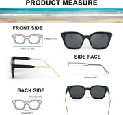 ÉÌƷͼƬ 19 | B08KXMJ9LV | FEISEDY Square Polarized Sunglasses Women Men Retro Trendy Shades UV400 Lenses B2624