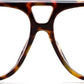 Tortoise / 50 Millimeters | B0GWH2GSW5 | FEISEDY Oversized Aviator Fashion Glasses for Women Men, Tortoise Trendy Eyeglasses, Retro Eyewear Frame for Daily Wear B0426