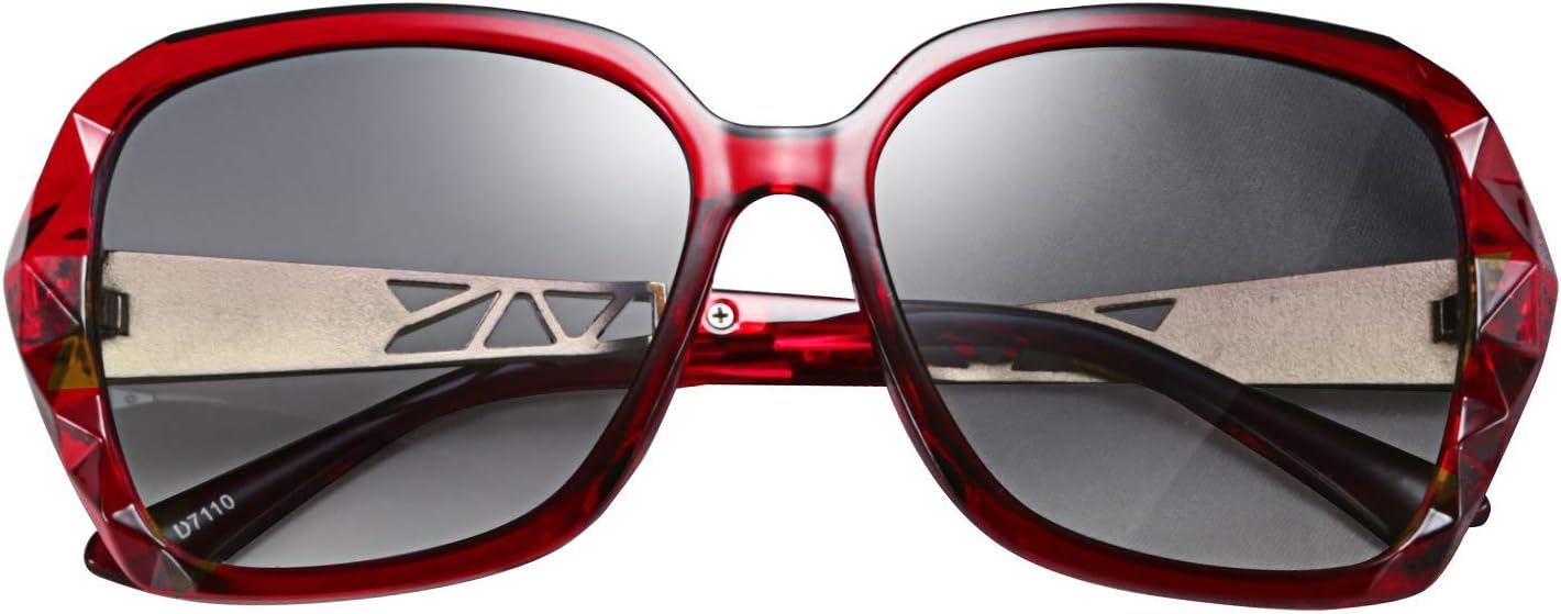 商品图片 33 | B079GT4RXH | FEISEDY Polarized Women Square Sunglasses Sparkling Composite Shiny Frame B2289