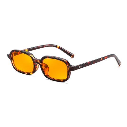 FEISEDY Trend Rectangular Sunglasses for Women Men | Vintage Small Square Skinny Y2k 90s Sun Glasses B9189