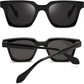 商品图片 3 | B0D7CC769X | FEISEDY Retro Square Sunglasses Women Men Trendy Rectangle Thick Frame Shades Classic Designer Sun Glasses B0198