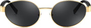 ÉÌƷͼƬ 9 | B0GK19LPFF | FEISEDY Retro Oval Metal Y2K Sunglasses for Women Men Small Frame B0402