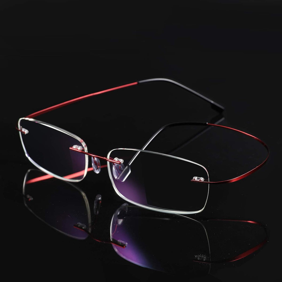 ÉÌƷͼƬ 22 | B08LNLRPLD | FEISEDY Lightweight Rimless Titanium Stainless Steel Anti-Blue Light Reading Glasses B2686