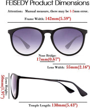 ÉÌƷͼƬ 6 | B0836LJXDK | FEISEDY Polarized Sunglasses Women Men Vintage Round Classic Mirrored Sun Glasses B2571