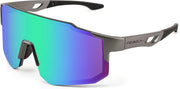 006-gun Grey / 75mm | B0BXDKWKWW | FEISEDY Sports Sunglasses for Men, Women and Teens - Baseball, Biking, Cycling UV400 Protection B2388