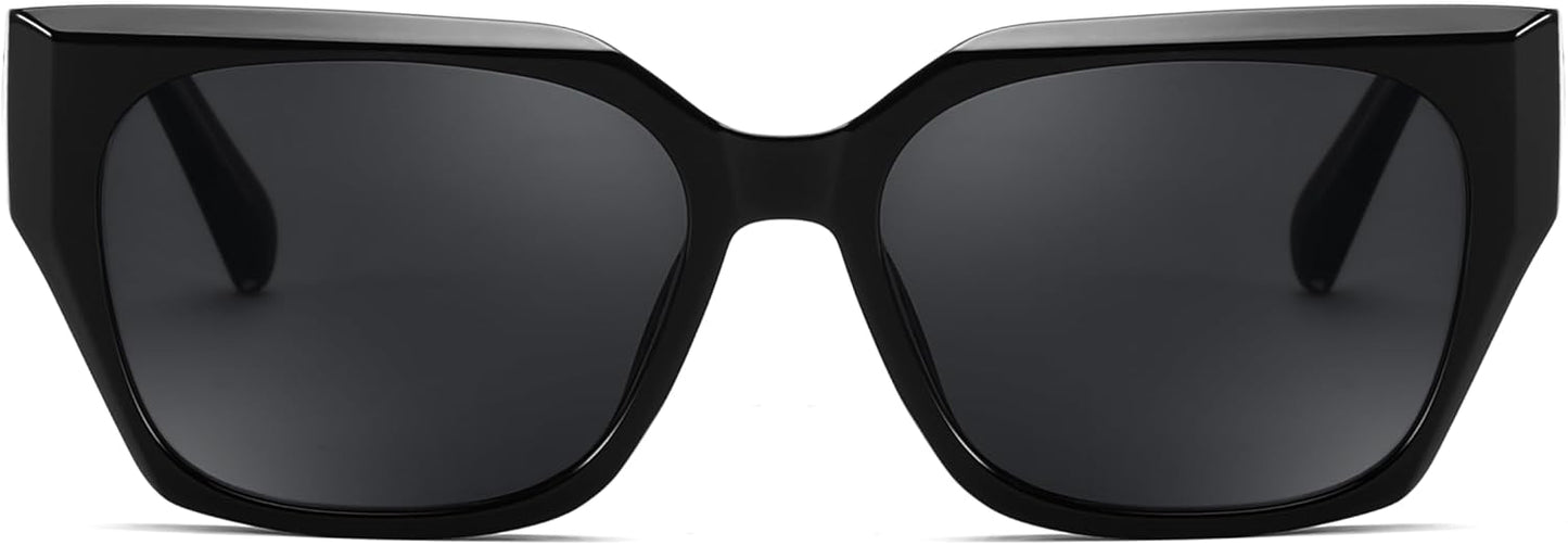 商品图片 15 | B0CWH35L5W | FEISEDY Square Fashion Sunglasses for Men Women Trendy Chunky Rectangle Sun Glasses Designer Style Shades B0107