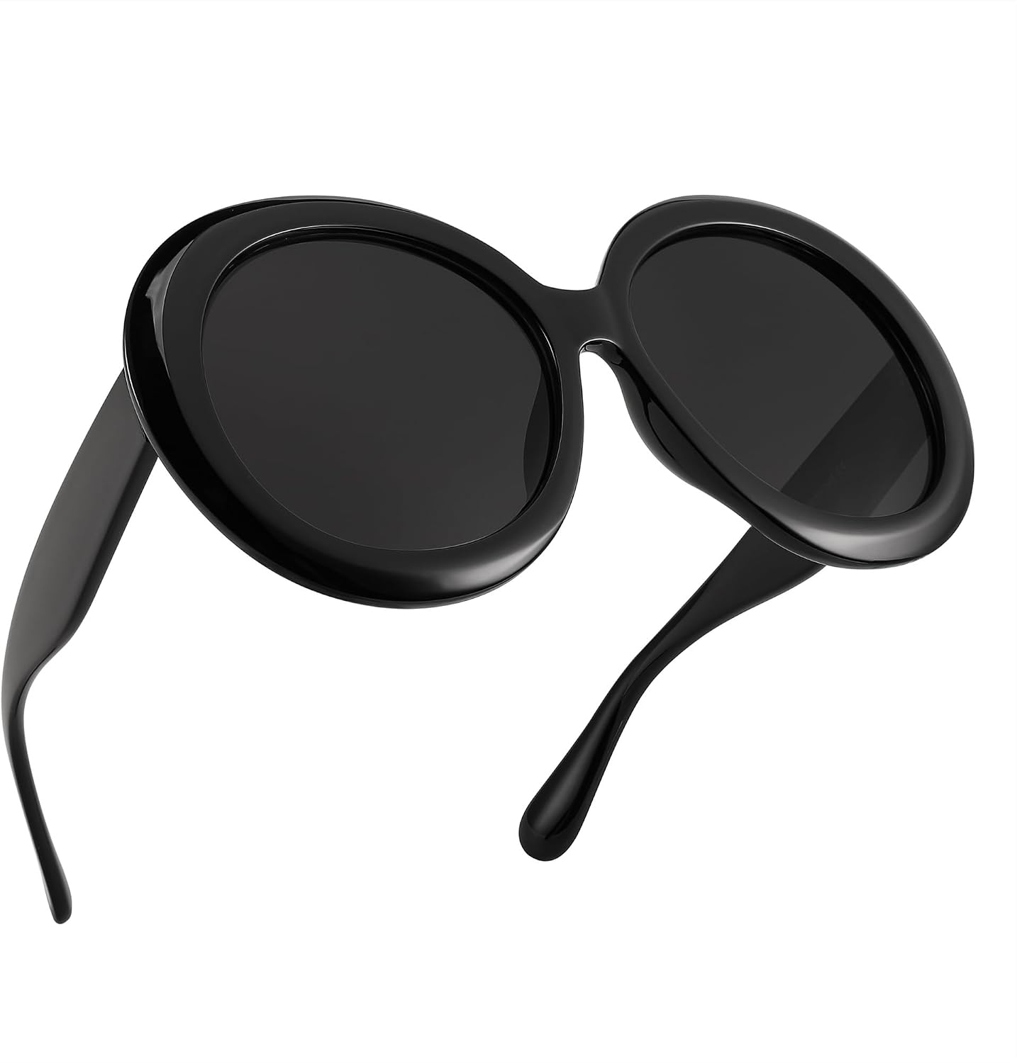 商品图片 3 | B0C7ZVD4MD | FEISEDY Oval Oversized Trendy Sunglasses Women Men Stylish Retro Big Frame Vacation Sun Glasees UV400 Protection B0017