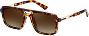 Leopard/Gradient Brown / 56 Millimeters | B0GLNFSYQ3 | FEISEDY Retro Aviator Polarized Square Sunglasses for Men Women B0377