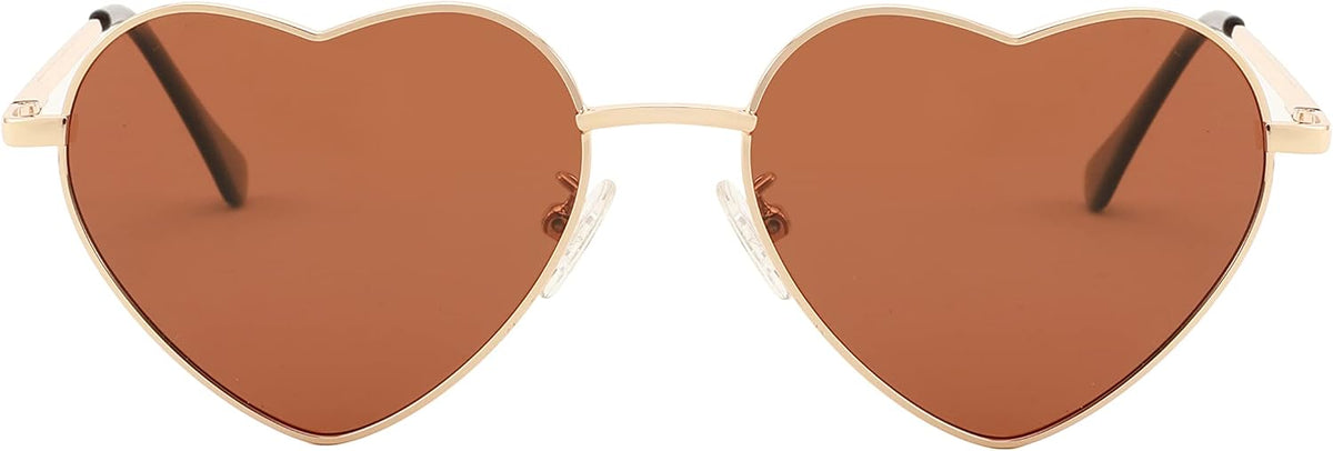 ÉÌƷͼƬ 43 | B0BP6HX1R6 | FEISEDY Polarized Heart Sunglasses Women Men Metal Frame Cute Lovely Glasses UV400 Protection B2375