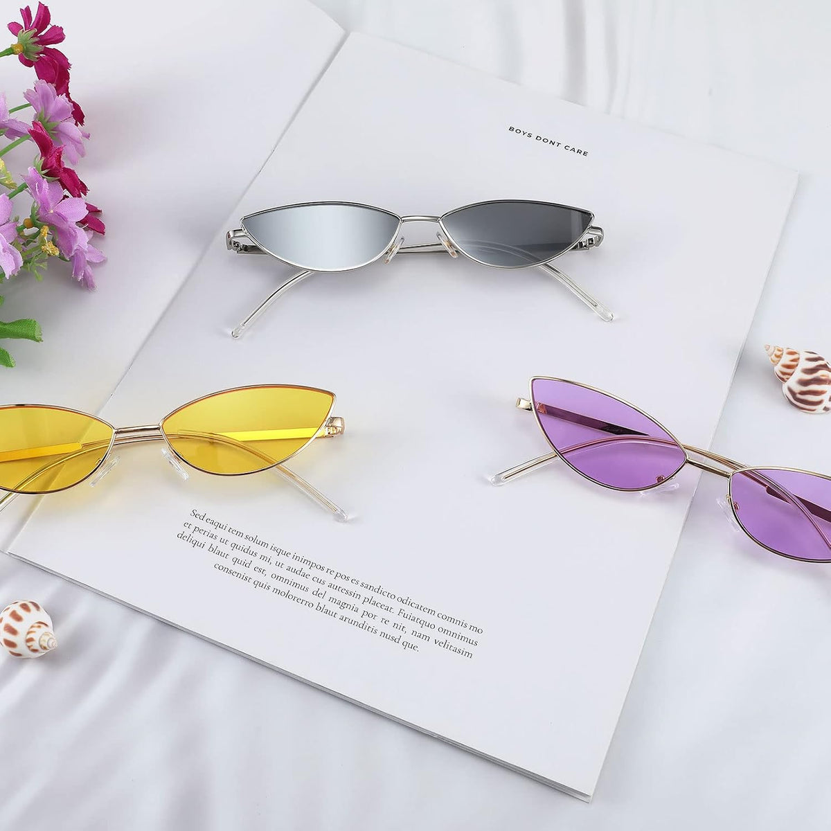 ÉÌƷͼƬ 60 | B0CNZ29R9R | FEISEDY Y2K Sunglasses for women Men Fashion Cateye Designer B2298