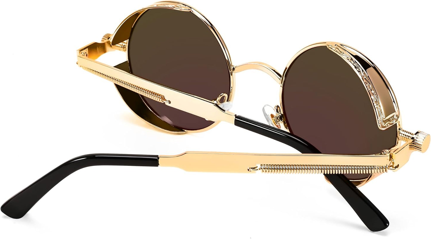 商品图片 27 | B06XY36GDW | FEISEDY Retro Gothic Steampunk Sunglasses For Men Women