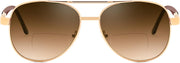 ÉÌƷͼƬ 7 | B0G1BRNH4D | FEISEDY Metal Aviator Bifocal Reader Sunglasses for Men B0335