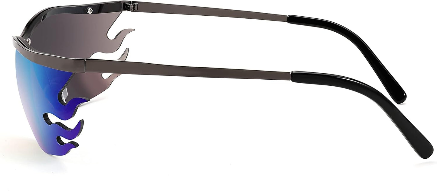 商品图片 3 | B09XHP3W7M | FEISEDY Retro Square Sunglasses Women Men Trendy Vintage Y2K Glasses Tinted Lens B2882