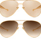 商品图片 4 | B0FKML2SSC | FEISEDY Oversized Aviator Sunglasses Women Men - Retro Gold Metal Chunky Frame, UV400 for Driving & Daily Wear B0311
