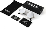ÉÌƷͼƬ 23 | B0CHLX78KB | FEISEDY Retro Steampunk Sunglasses for Men Women, Round Metal Frame Gothic Vintage Style B2820