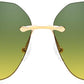 商品图片 53 | B083VRLS2Q | FEISEDY Classic Rimless Sunglasses Women Metal Frame Diamond Cutting Lens Sun Glasses B2567
