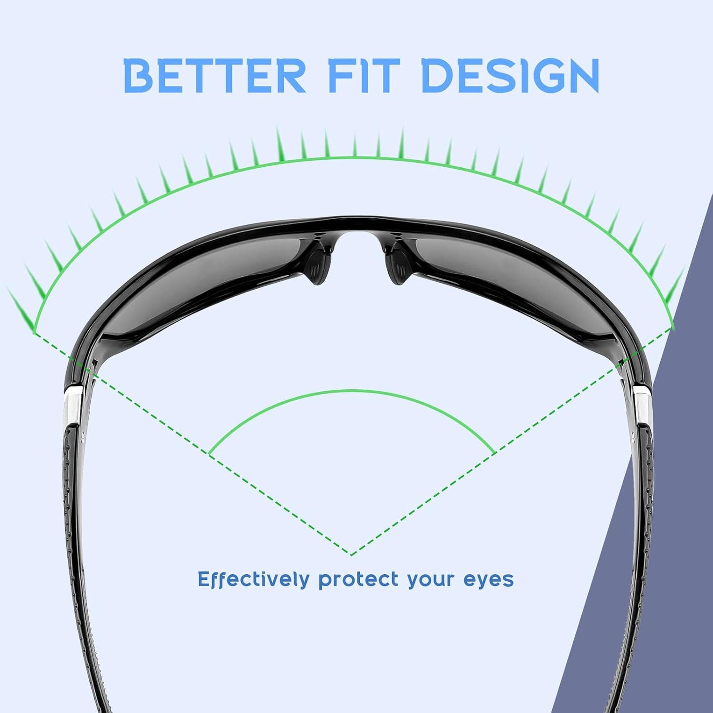商品图片 49 | B09CT4VMCM | FEISEDY Classic Men Polarized Sports Sunglasses Night Driving Yellow Lenses Cycling Fishing Driving Glasses B2674