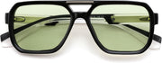 ÉÌƷͼƬ 2 | B0GLG5HZ1L | FEISEDY Retro Square Aviator Sunglasses for Men Women B0390