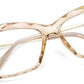 Champagne / 55 Millimeters | B07FR7MCDC | FEISEDY Cat Eye Glasses Frame Clear Lenses Lightweight Eyewear for Women B2440